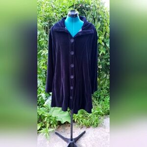 Luxurious Velvet APT Design Sweater Jacket Size Small/Medium